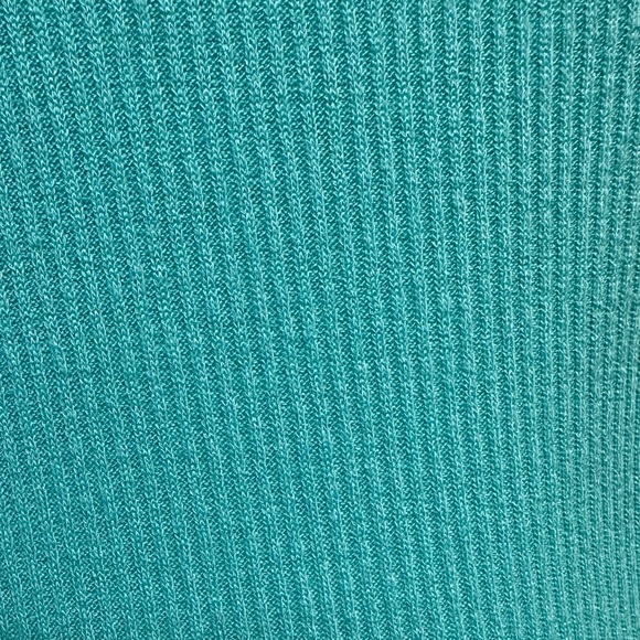 Walter Baker Jolene Ribbed Knit Dress Long Sleeve Aqua Medium NWT RETAIL $248.00 - Picture 3 of 9
